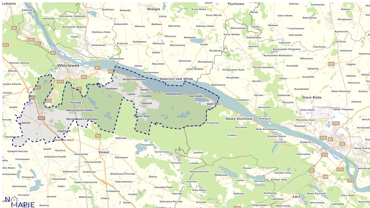 Mapa uzbrojenia terenu Włocławka